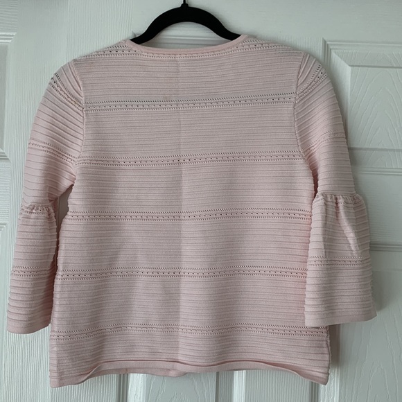 White House Black Market Light Pink Bell Sleeve Sweater size XSP (petite size) - Picture 6 of 9